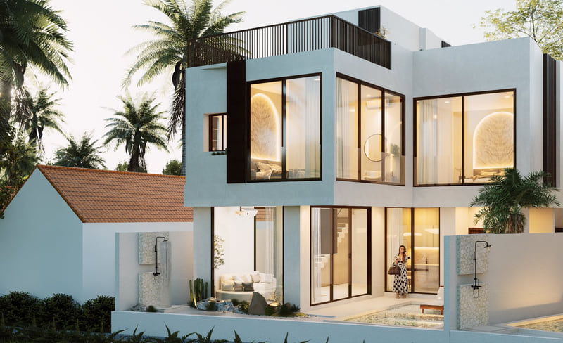 Contemporary villa in Cemagi