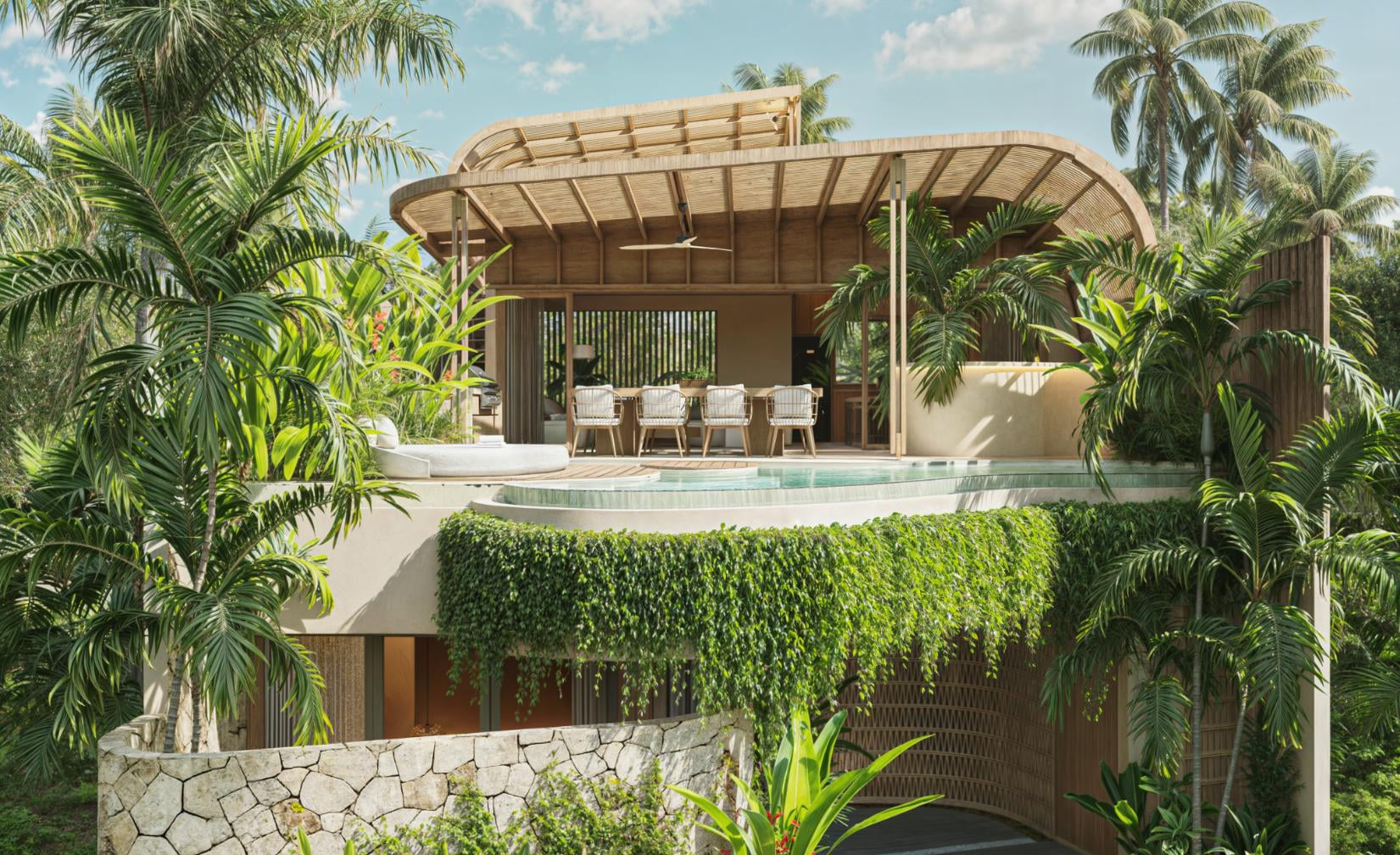 Rooftop ocean view villa in Bali photo 5