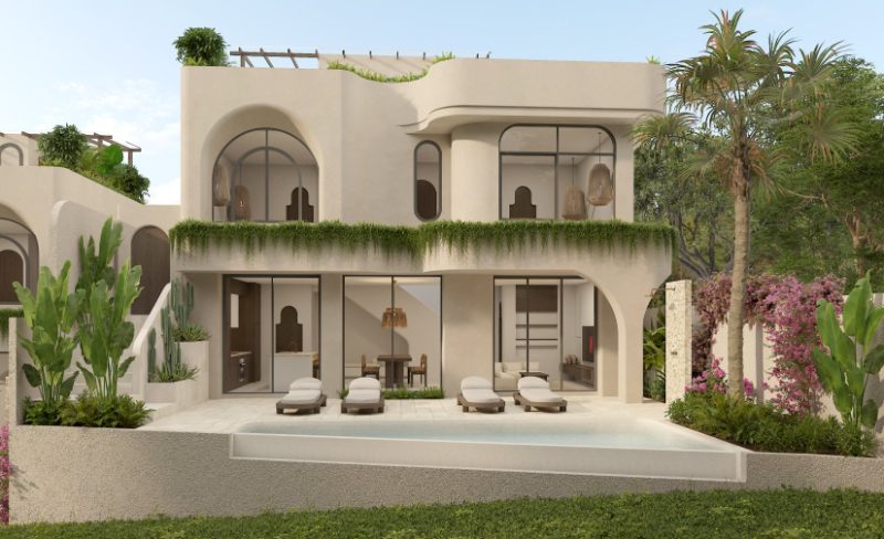 Ocean view villa with rooftop