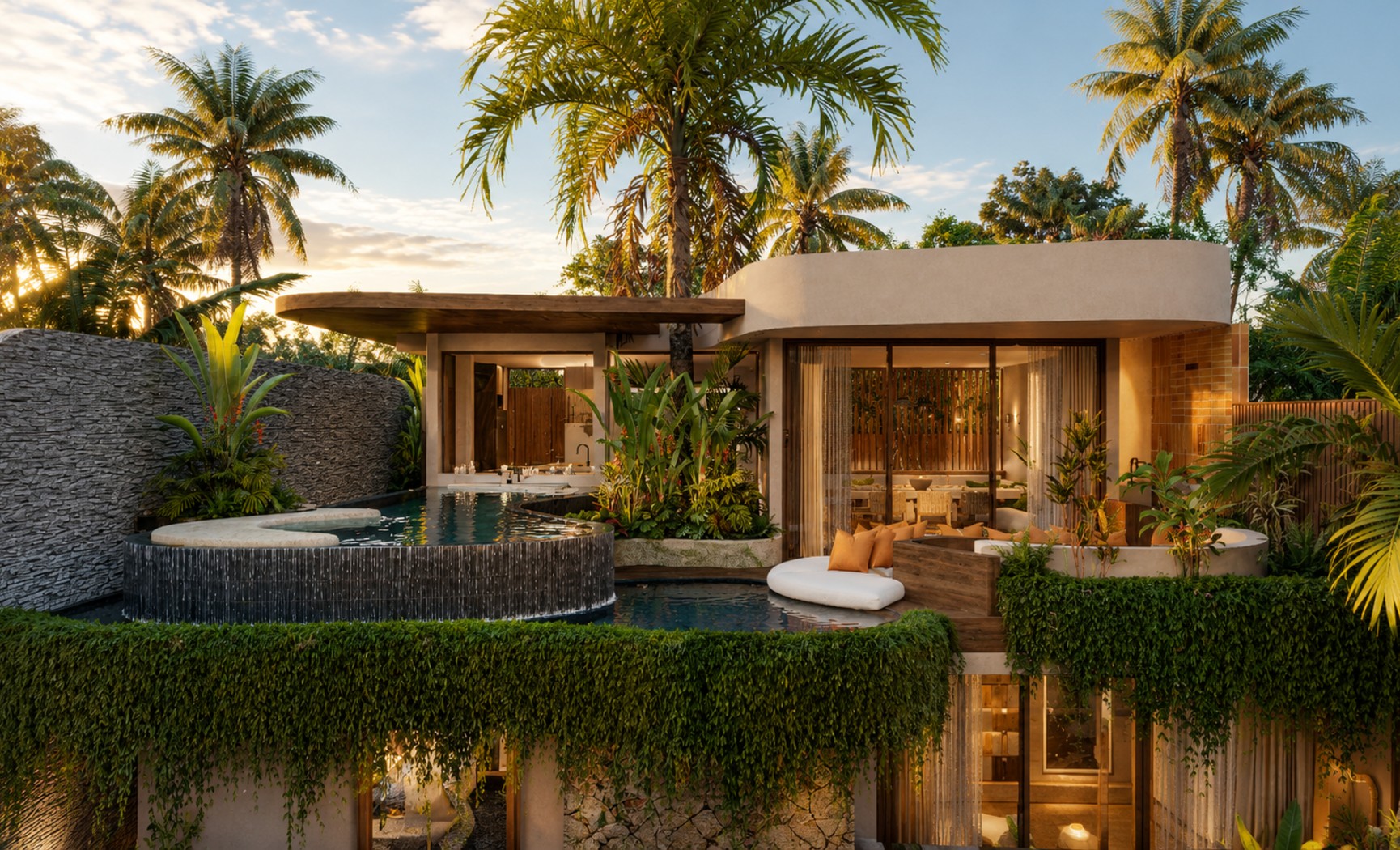 Three bedroom ocean view villa
